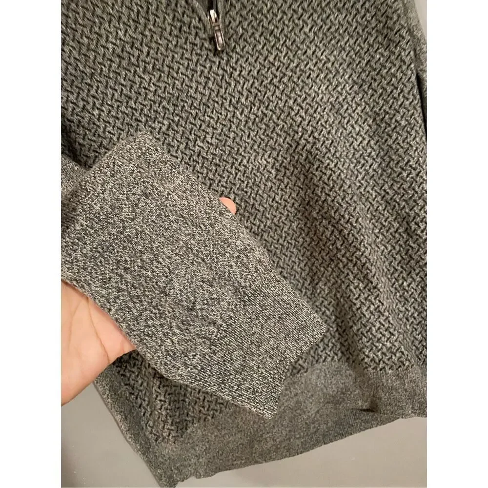 Dockers Grey Long Sleeve Collared 1/4 Zip Pullover Sweater Size Small NWOT